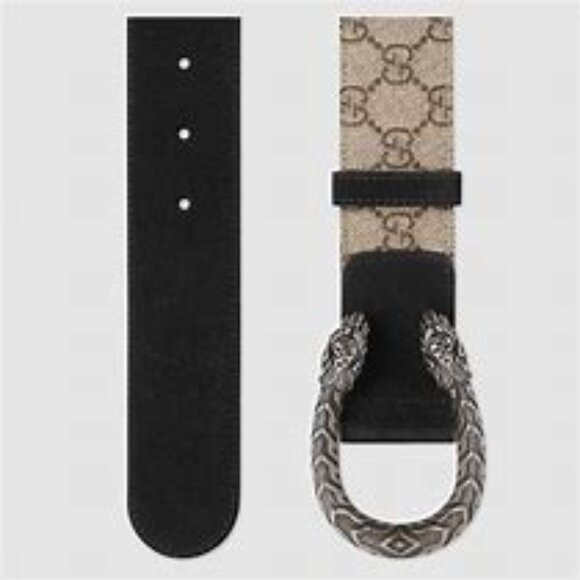 Gucci GG Supreme Dionysus Belt--Black Suede--85 cm - Picture 4 of 5